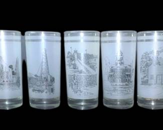 Set5 Texas Sesquicentennial Glasses