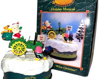 Enesco John Deere Holiday Musical Figurine