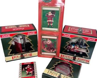 Vintage CocaCola Christmas Collectible Lot