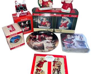 Vintage CocaCola Santa Holiday Collection