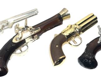 Set4 Vintage Avon Pistol Cologne Bottles