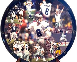 Troy Aikman Dallas Cowboys Collector Plate