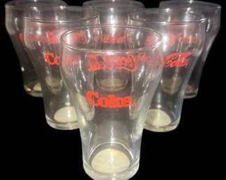 Set6 Vintage CocaCola Glasses