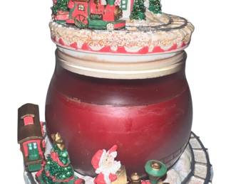 New Santas Train Candle Village