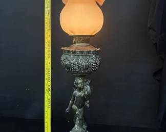 antique brass rochester lamp
