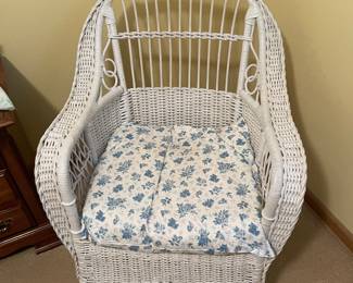 White Wicker Chair