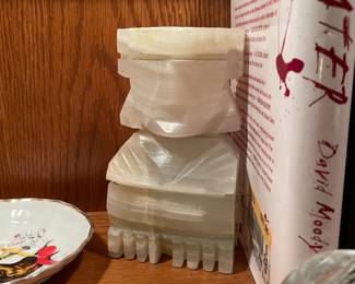 Marble Bookend Rook