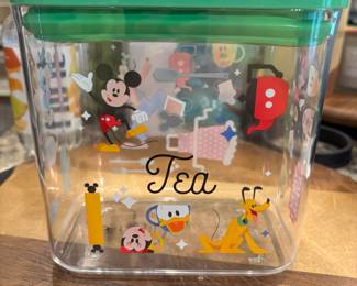 Disney tea storage container