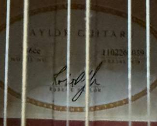 Inside Taylor guitar