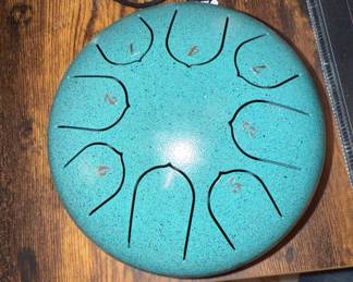 Steel Tongue Drum 6” 8 note rain drum