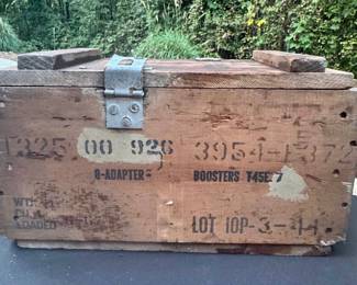 Wood military box