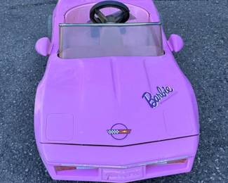 Vintage Barbie Motorized Corvette Play Car