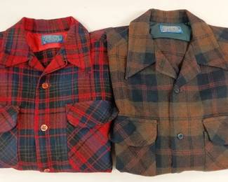 Mens Wool Pendleton Buttonups Size Medium