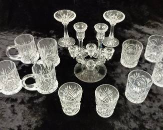 Crystal Cups And Candle Holders