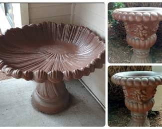 Substantial Concrete Garden Trio