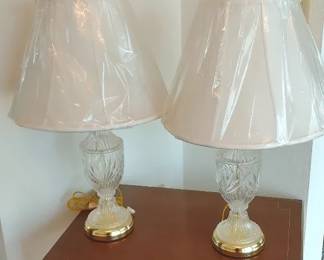 Etched Glass Lamps