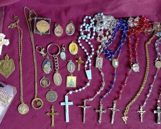 Vintage Rosary And Sacramental Jewelry