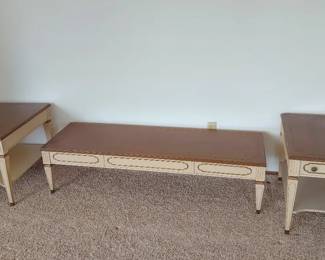 Coffee Table And Side Tables French Provincial