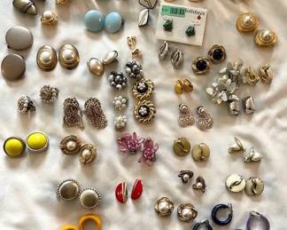 Massive Collection Of Clip On Earrings
