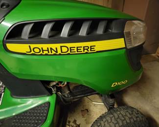 JOHN DEERE D100 42" DECK OUR PRICE $1,000....NEW IS $1,499 PLUS TAX
