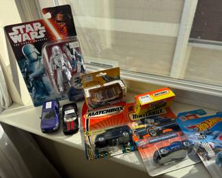Star Wars Figurines, Matchbox Cars 