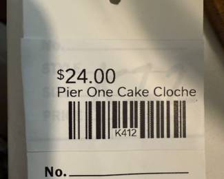 Pier One Cake Cloche 