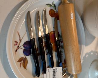 Cutco Steak Knife Set, Rolling Pin 