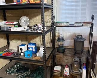 Storage Shelves, Misc Items 