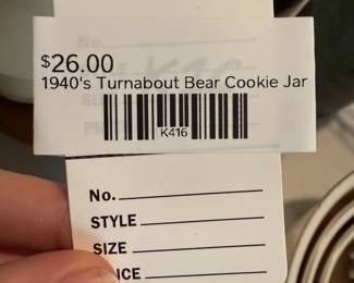 1940's Turnabout Bear Cookie Jar 