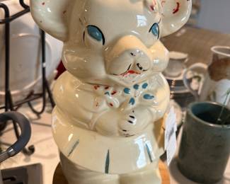 1940's Turnabout Bear Cookie Jar 