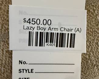 Lazy Boy Arm Chair (A) 