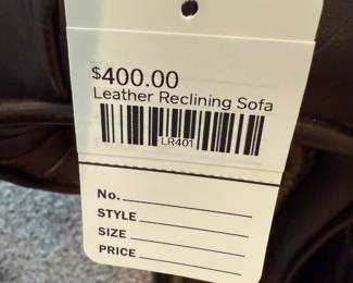 Leather Reclining Sofa