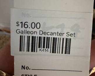 Galleon Decanter Set 