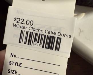 Winter Cloche Cake Dome 