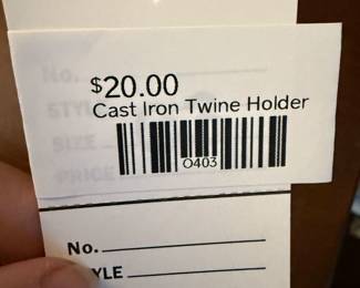 Cast Iron Twine Holder 