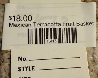 Mexican Terracotta Fruit Basket 