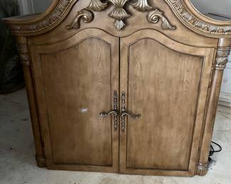 Large armoire cabinet (sits on chest base)