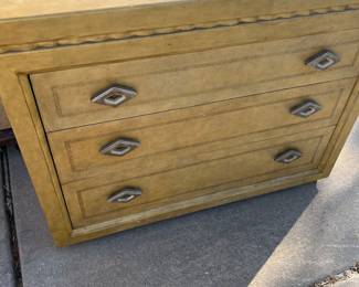 Side chest with COPPER desk tray