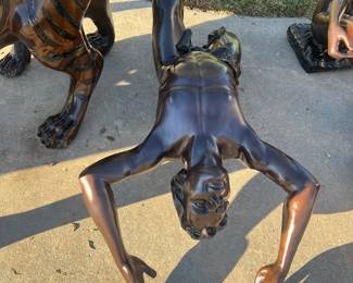 Bronze erotica table