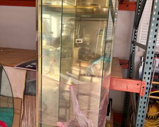 Brass and glass cabinet