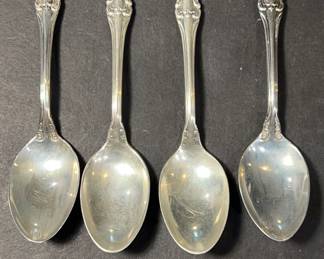 Set of Four Sterling Demitasse Spoons