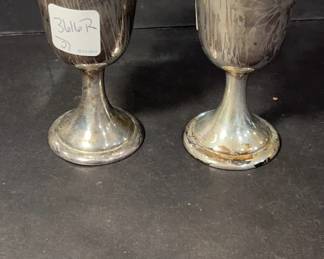 Pair of Lullaby Sterling Goblets