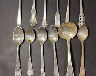 Twelve Assorted Sterling Demitasse Spoons
