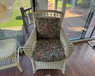 wicker porch chair