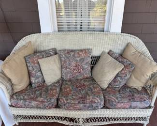 wicker sofa