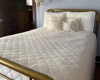brass bed