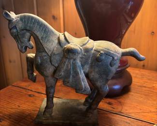 Antique cast iron horse