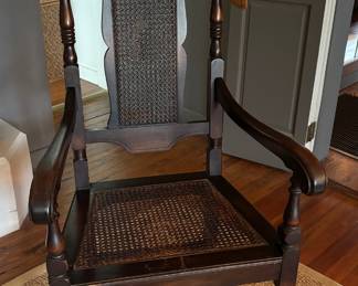 1890 Hand-Carved Cane Back/Seat Chair- AVAILABLE FOR PRE-SALE