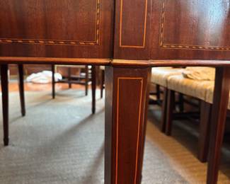 1790 3-piece Mahogany Wood Federal Banquet Table- AVAILABLE FOR PRE-SALE