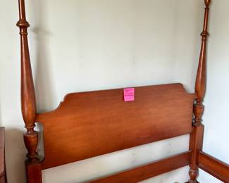 MCM bedroom set - dresser w/mirror, bed frame, tall dresser and nightstand